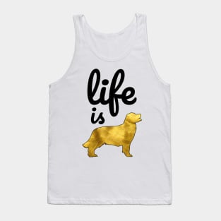 Golden Retriever Dog Gift Shirt Life Is Golden Tank Top